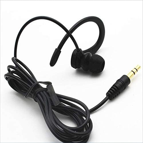 In-Ear Headphones with Tangle-Free Cable and Removable Hook for All Devices