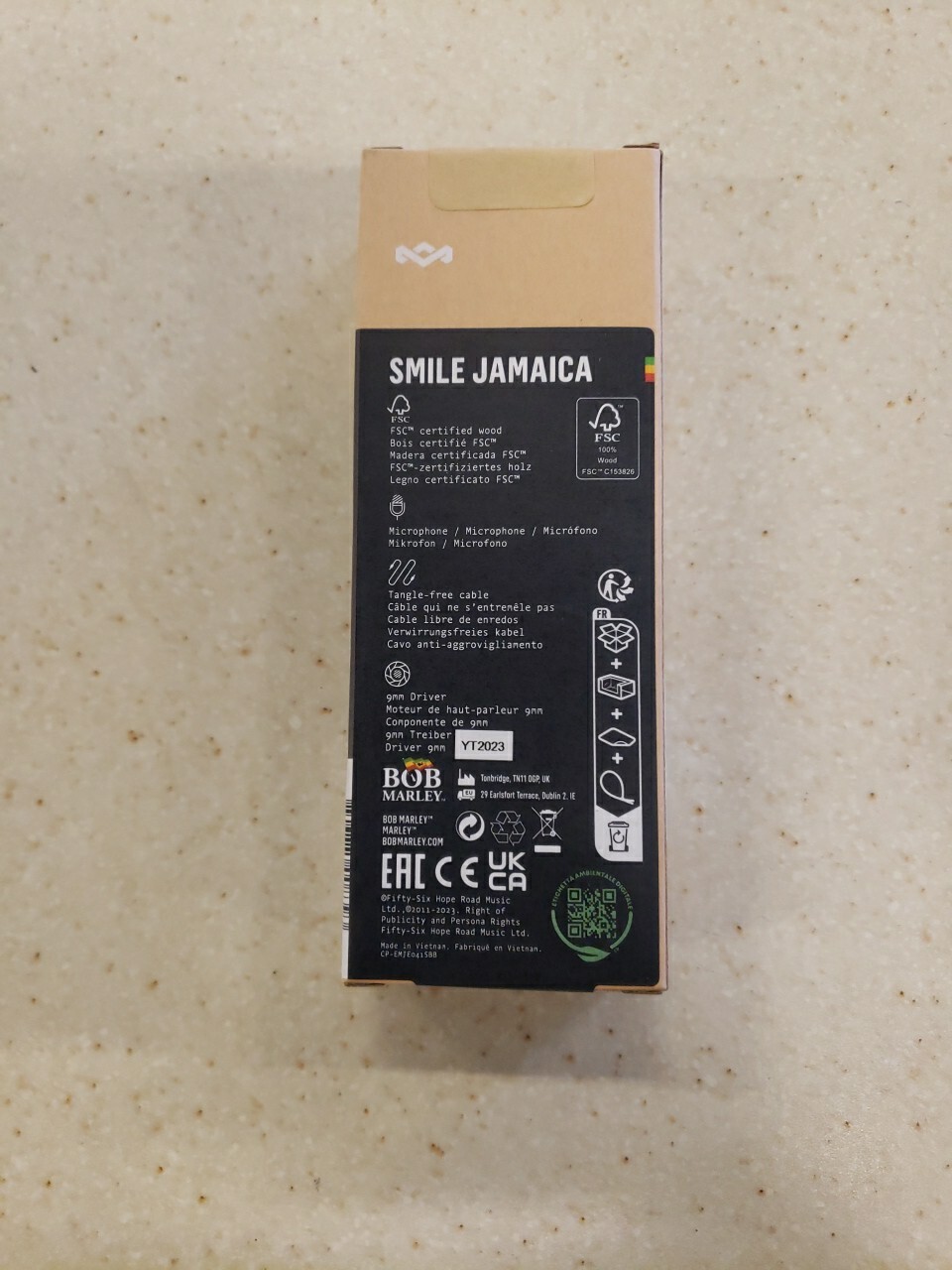 Bob Marley smile jamaica HEAD PHONES WITH microphone.