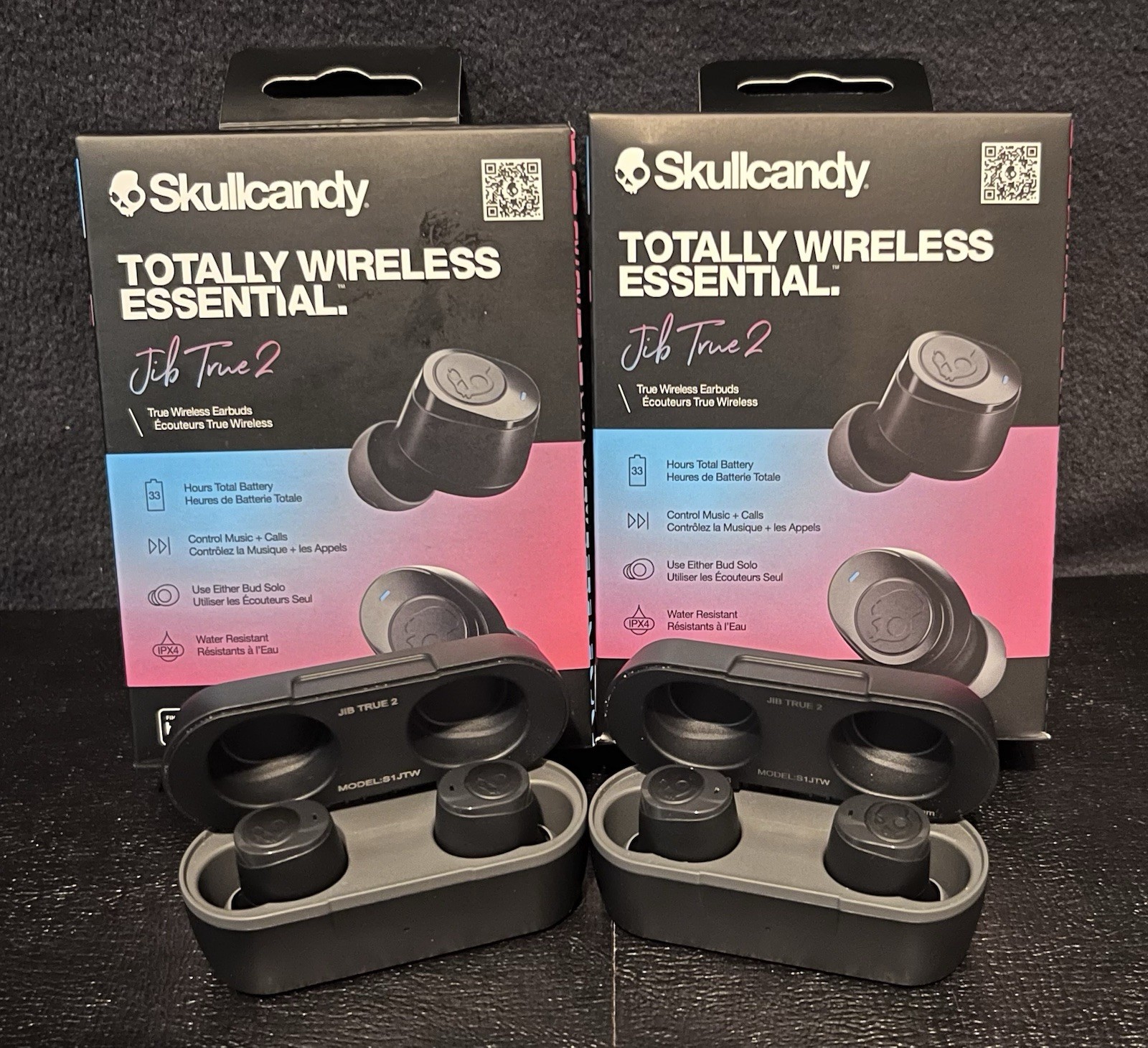 Skullcandy Jib True 2 Earbuds & Cases -FOR PARTS – Missing Screens/Ear Tip/Cable