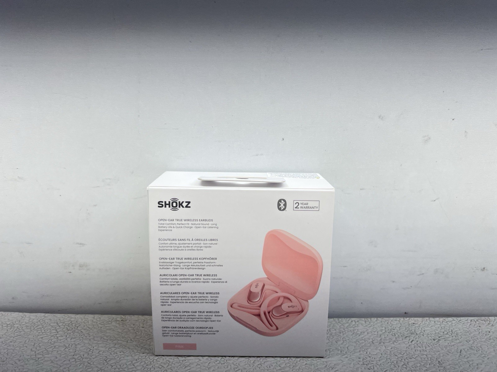 Shokz – OpenFit Air Open-Ear True Wireless Earbuds – Pink –