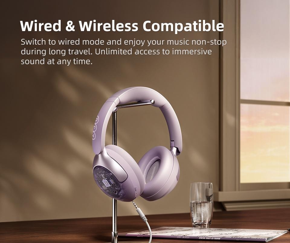 Qcy H3 Pro Anc Wireless Headphone 50db Noise Canceling Hi-res Spatial Audio Earp