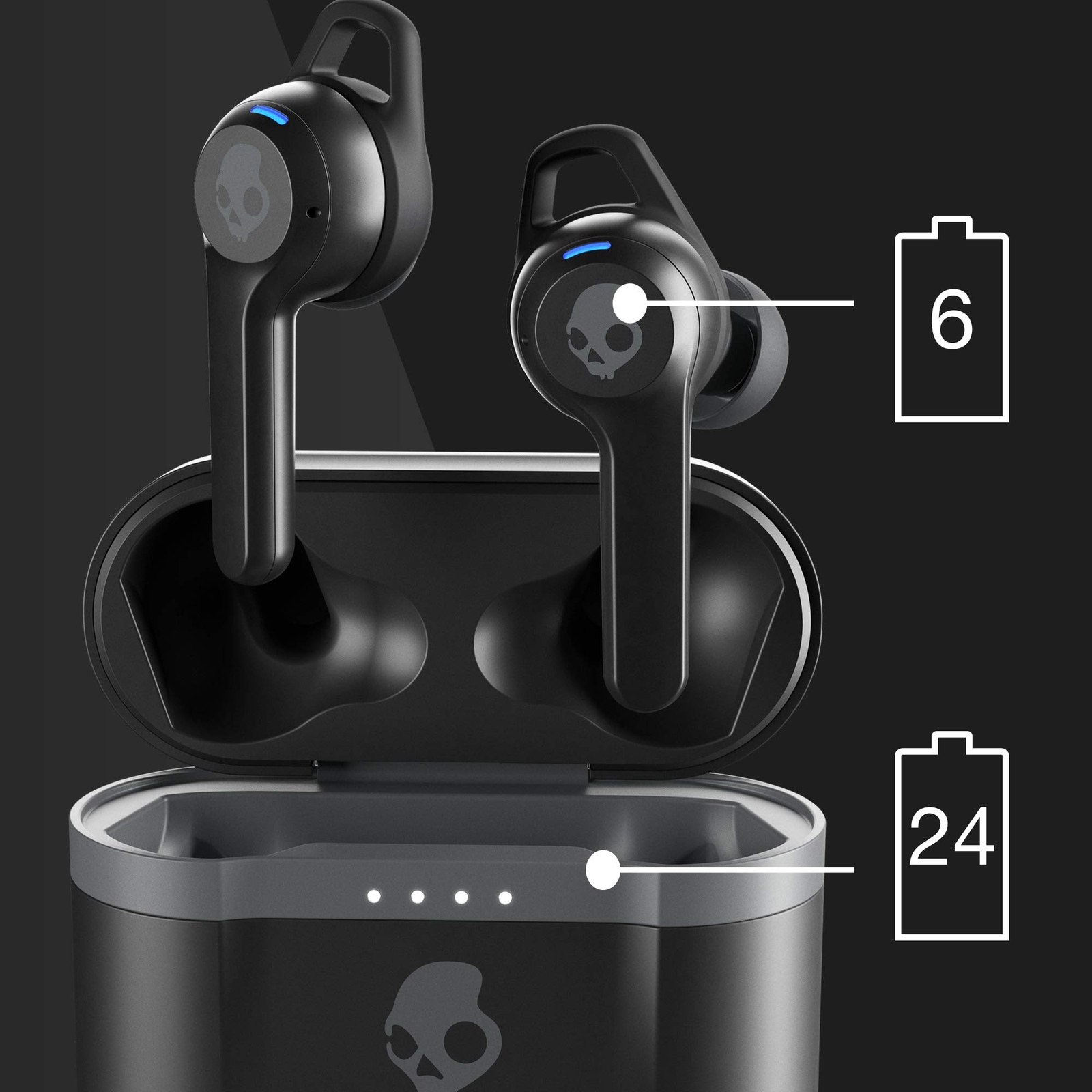 Skullcandy Indy Evo In-Ear Wireless Earbuds, 30 Hr Battery, Microphone, Works