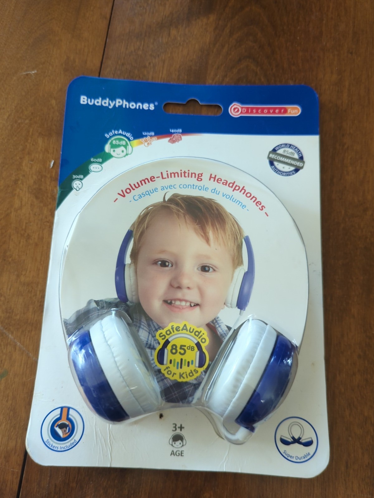 NEW Buddy Phones Safe Audio 85 for Kids Volume Limiting Headphones Anti Allergic