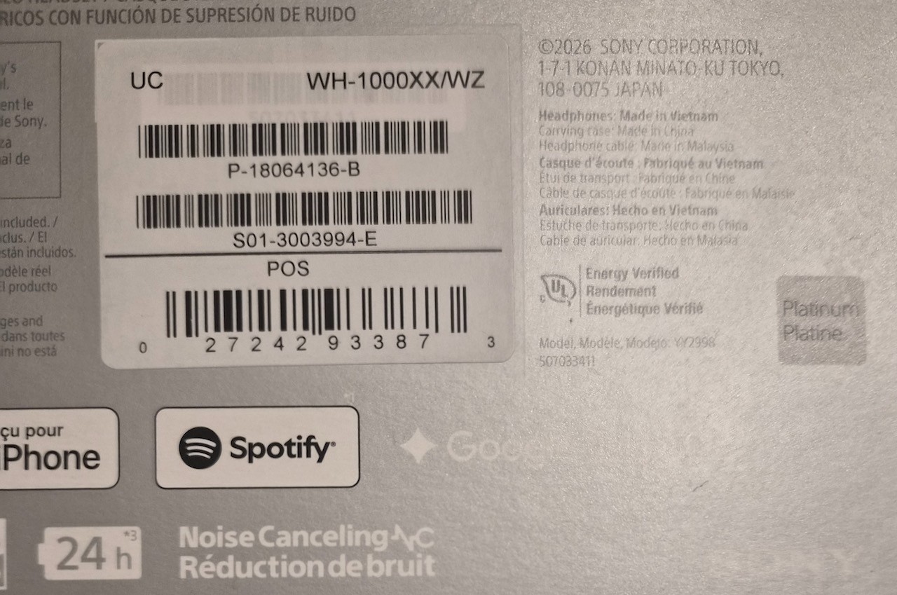 Sony – 1000X THE COLLEXION Wireless Noise Canceling Headphones – Platinum – MINT