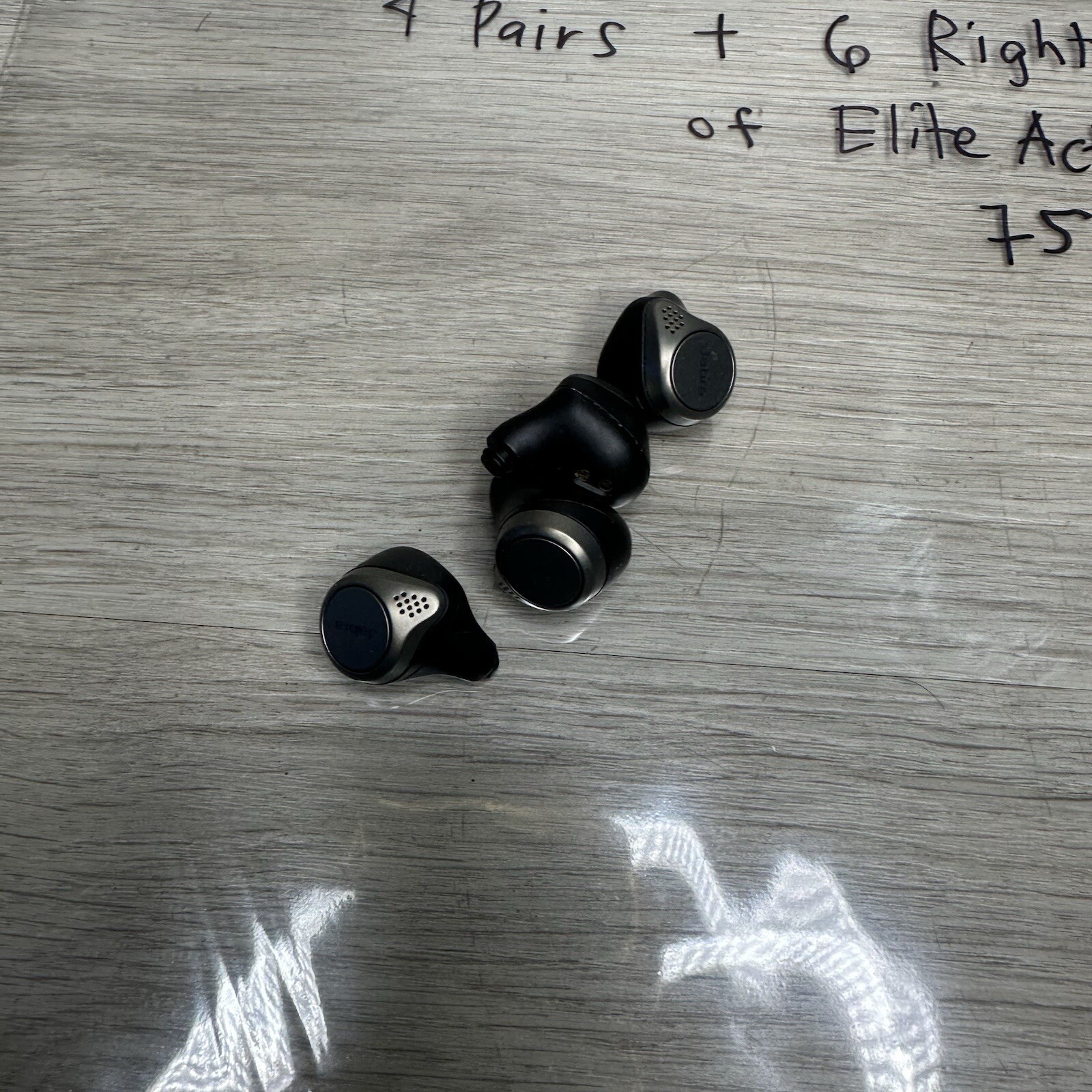 Lot of 4 Pairs + 6 Right Jabra Elite Active/ Elite 75t Wireless Earbuds Untested