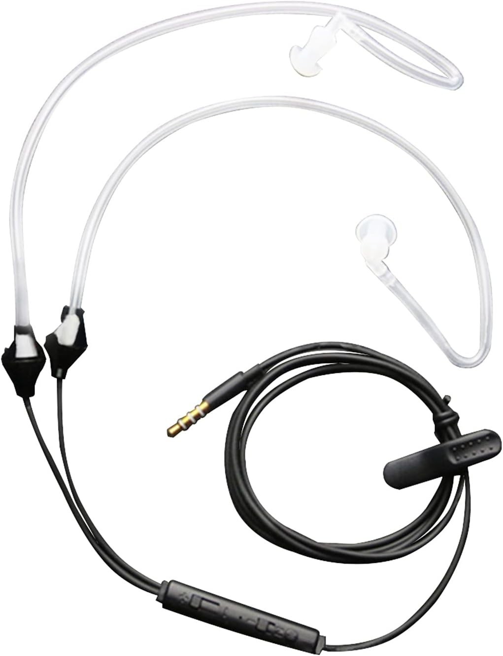 Anti Radiation Air Tube Stereo Ear Headphones In Ear Noise Cancelling Earbuds