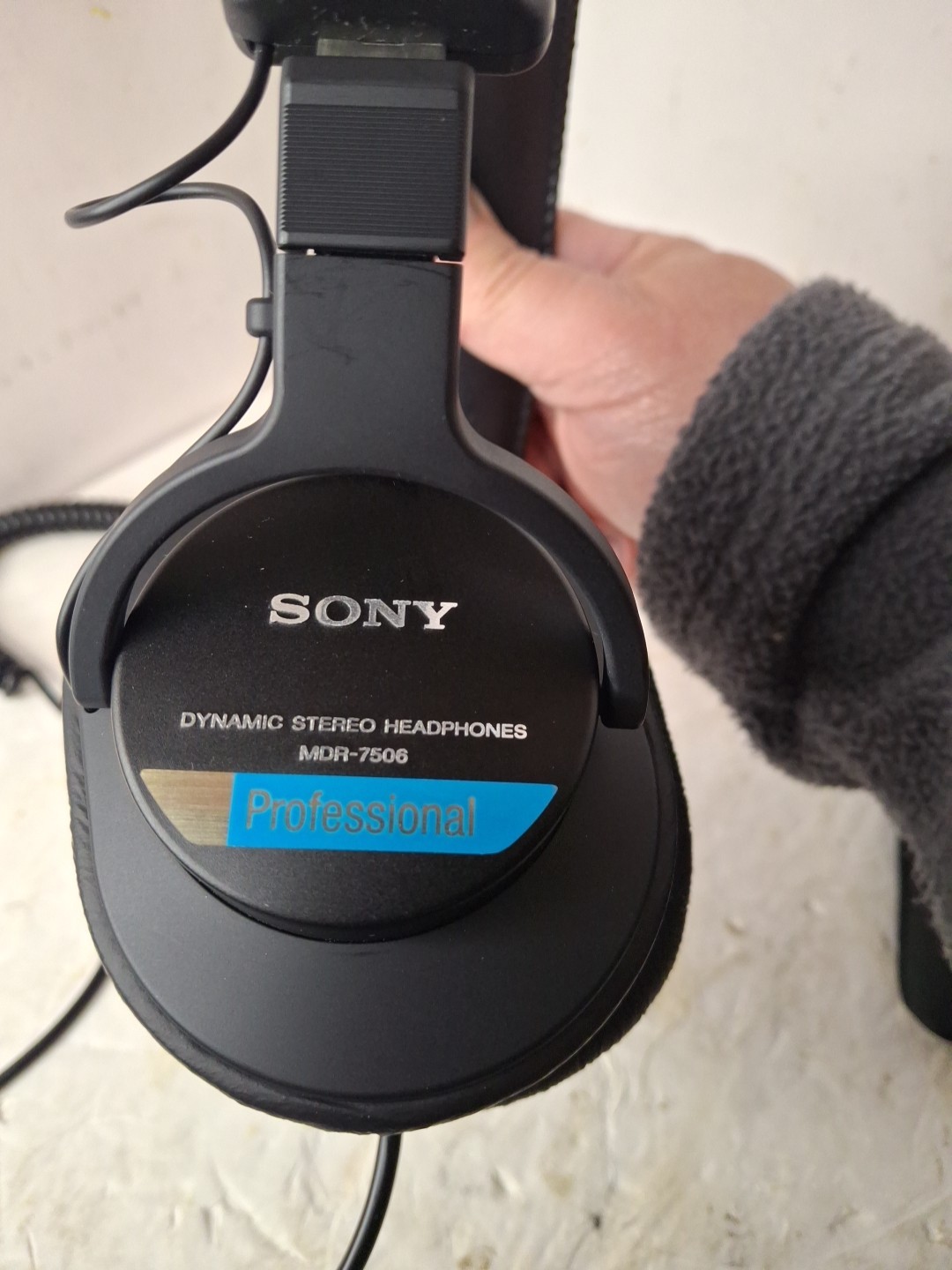 Sony MDR-7506 Sound Monitor Headphones (Black) Bag And Jack Excellent Condition