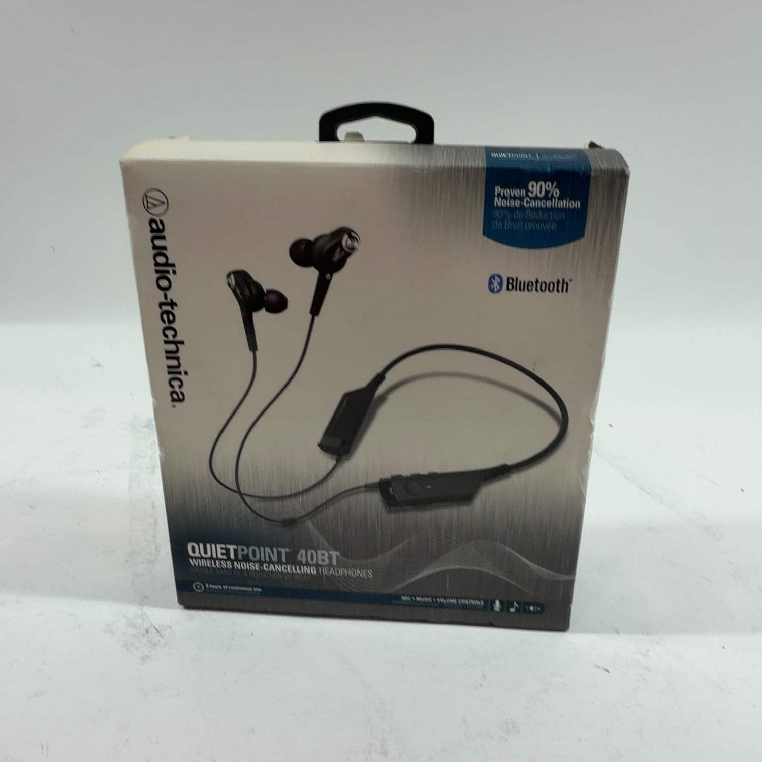 Audio-Technica ATH-ANC40BT Wireless In-Ear Bluetooth Headphones Black ATHANC40BT
