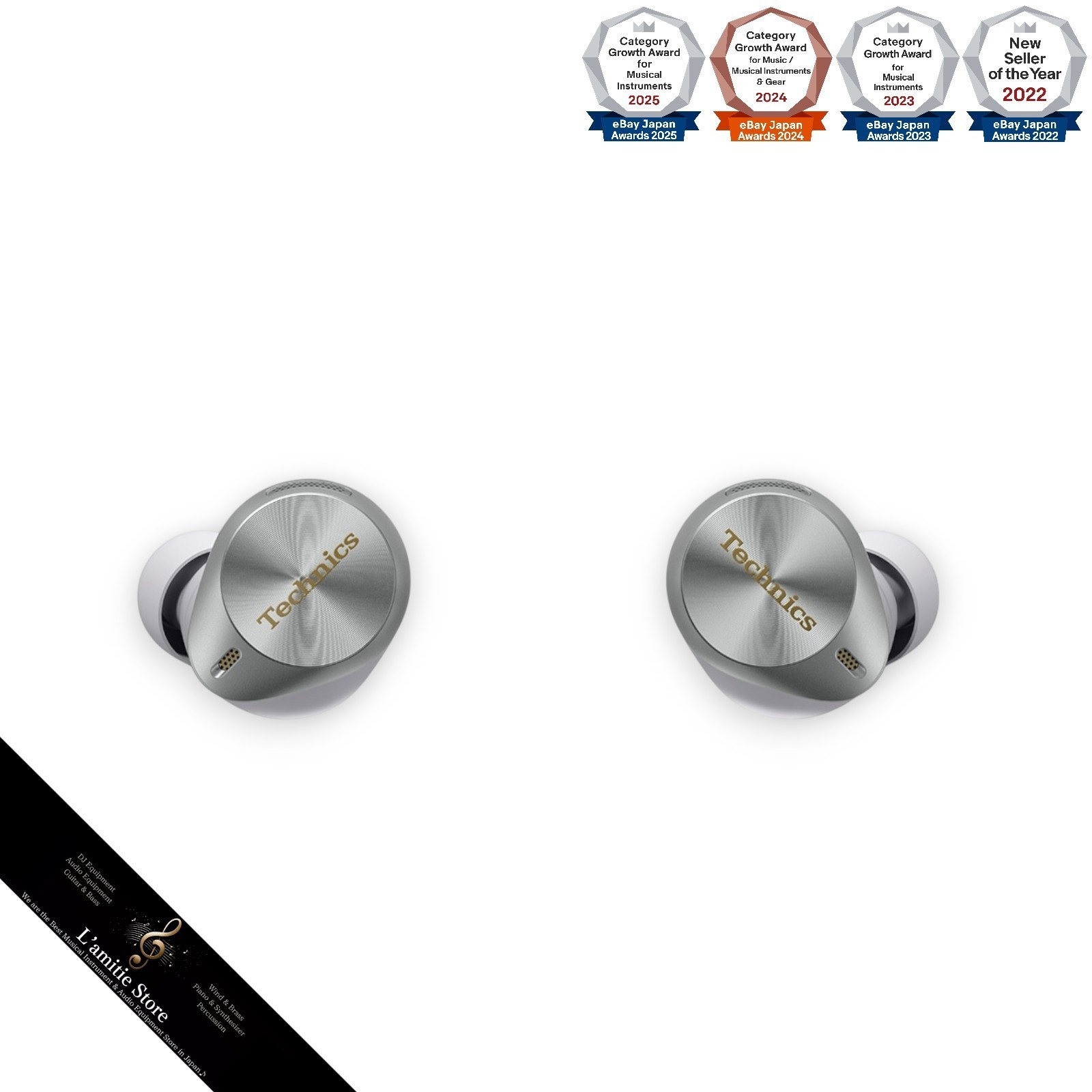 Technics Premium Hi-Fi True Wireless Earbuds Noise Cancelling EAH-AZ80 EAHAZ80