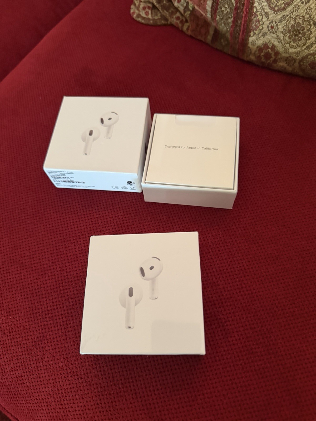 Apple AirPods 4 ANC Bluetooth Wireless In-Ear Earbuds White w/ Box & Manual