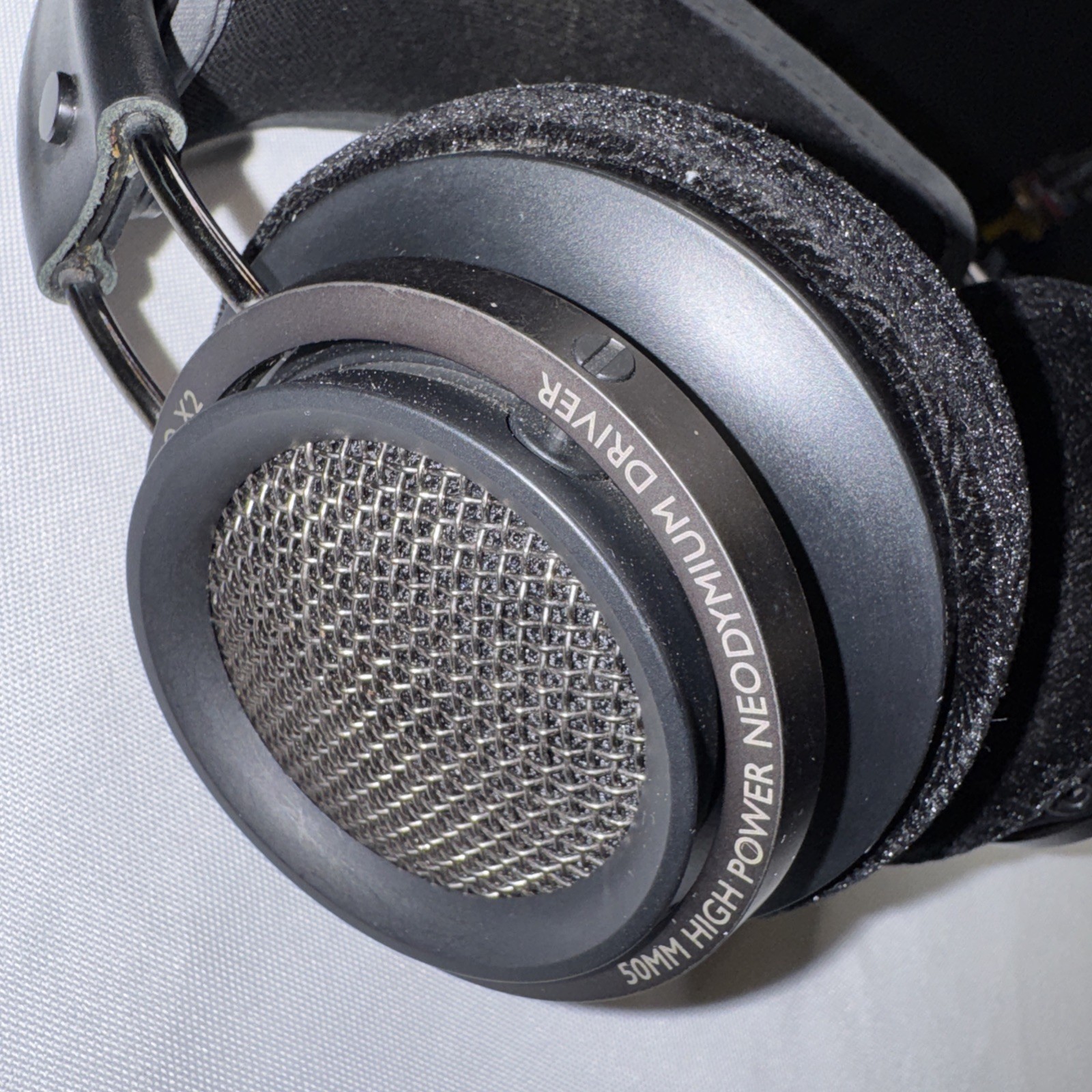 HD Philips Fidelio X2 50MM High Power Neodymium Headphone Black Tested Works ?