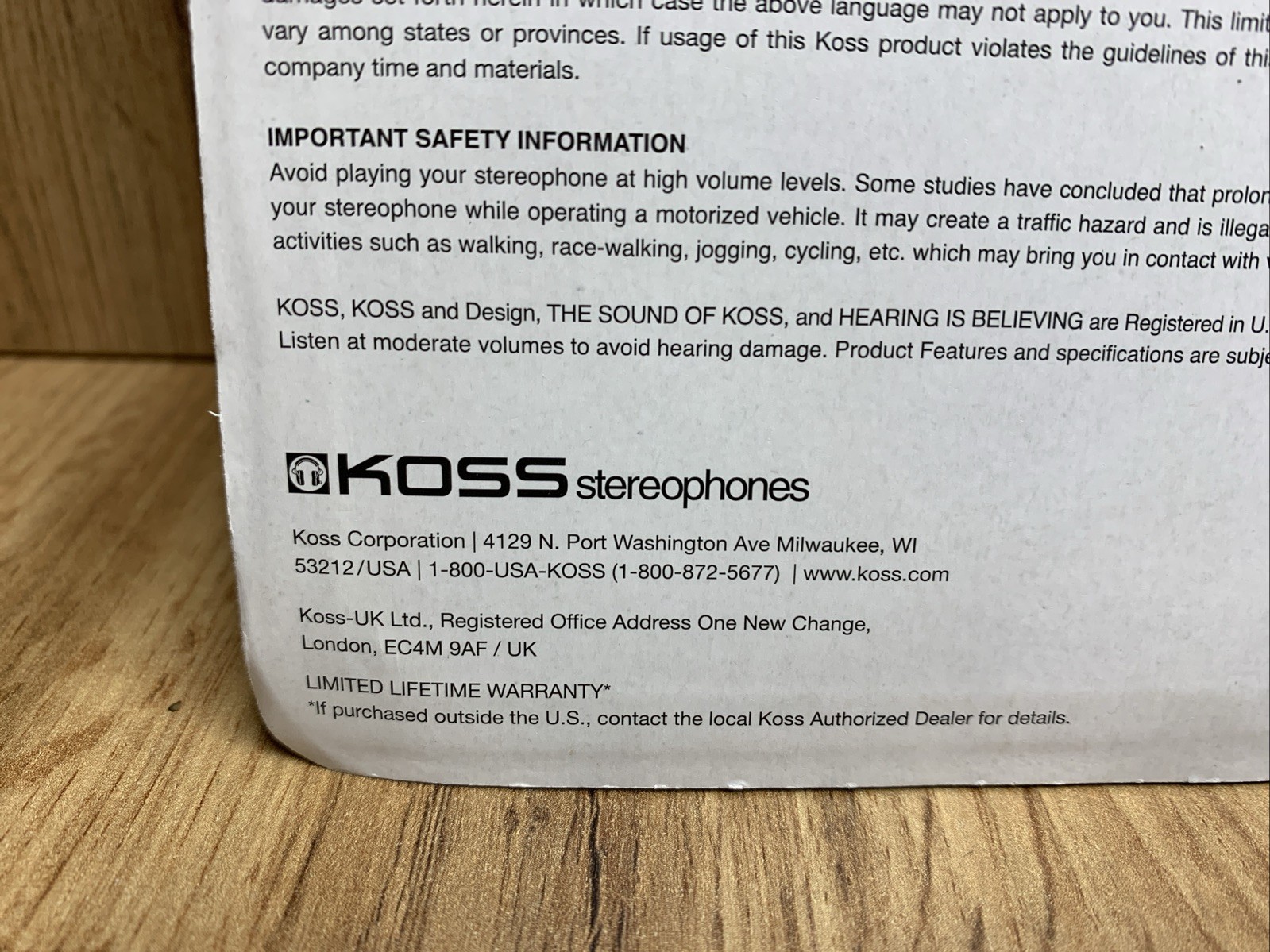 Lot of 3 Koss KPH7 On-Ear Wired Headphones Black 3.5mm Sealed New