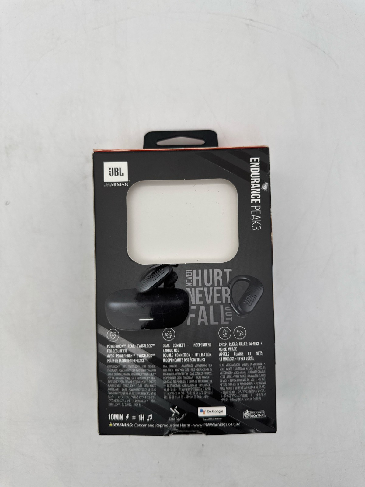(BROKEN) JBL Endurance Peak 3 Headphones Bluetooth IP68 Waterproof Black