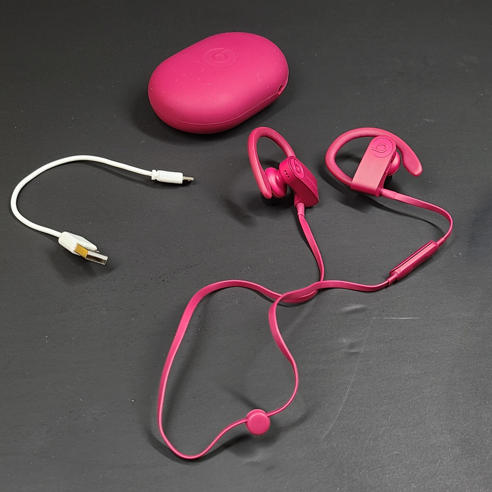 Beats by Dr. Dre Powerbeats3 Wireless Ear-Hook Headphones – Brick Red/Purple