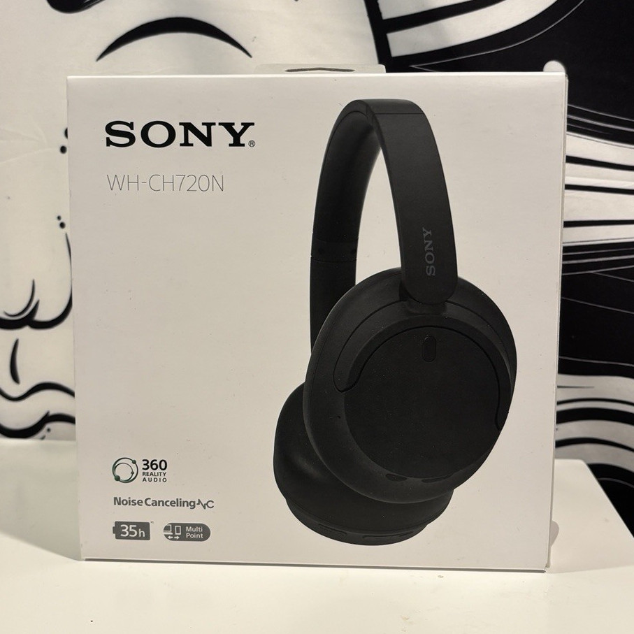 Sony WH-CH720N Bluetooth Wireless ANC Over-Ear Headphones Multipoint Black