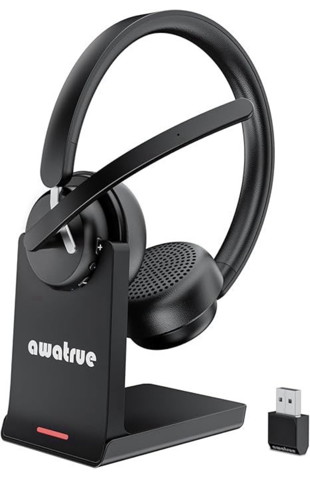 Wireless Headset w/ Mic Bluetooth 5.3 Noise Cancelling for Zoom/Call Center