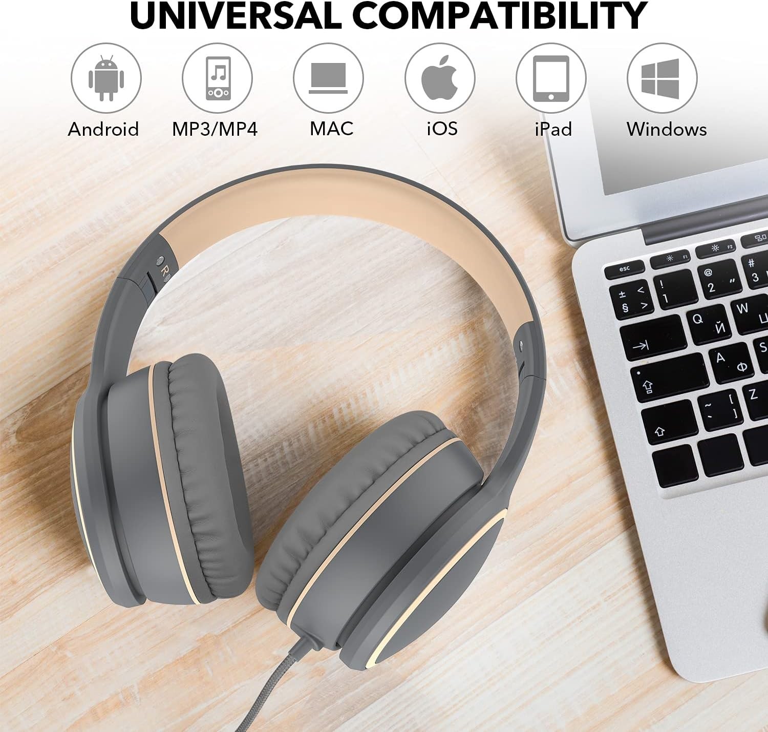 R10 Over-Ear Stereo Headphones with Microphone