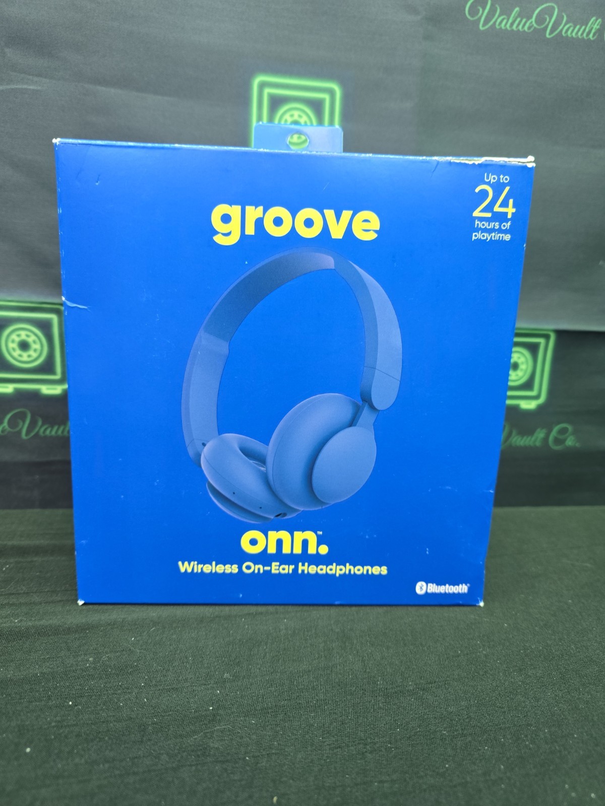 Groove ONN Over Ear Noise Canceling Bluetooth Headphones In Blue