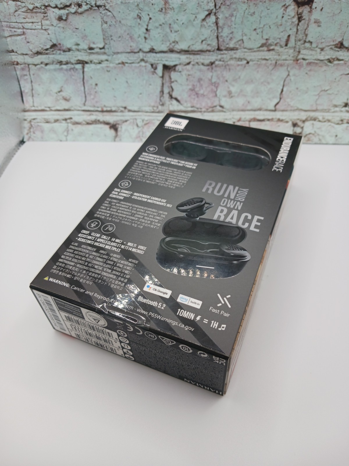 JBL Endurance Race TWS IP67 Waterproof Wireless Bluetooth Headset Earbuds Black