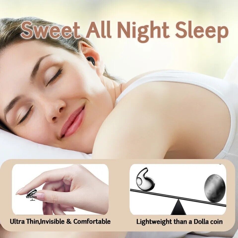 Bluetooth 5.3 Headset Invisible Sleep Wireless Earbuds TWS Waterproof Earphone