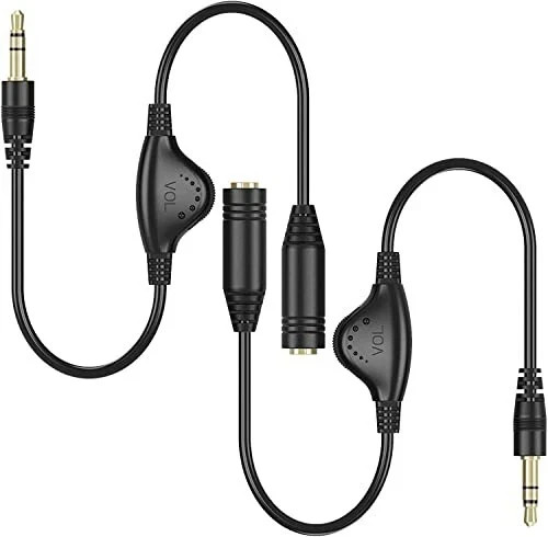 Inline Volume Sound Control Adapter Cable Aux Extension For 3.5MM Headphone
