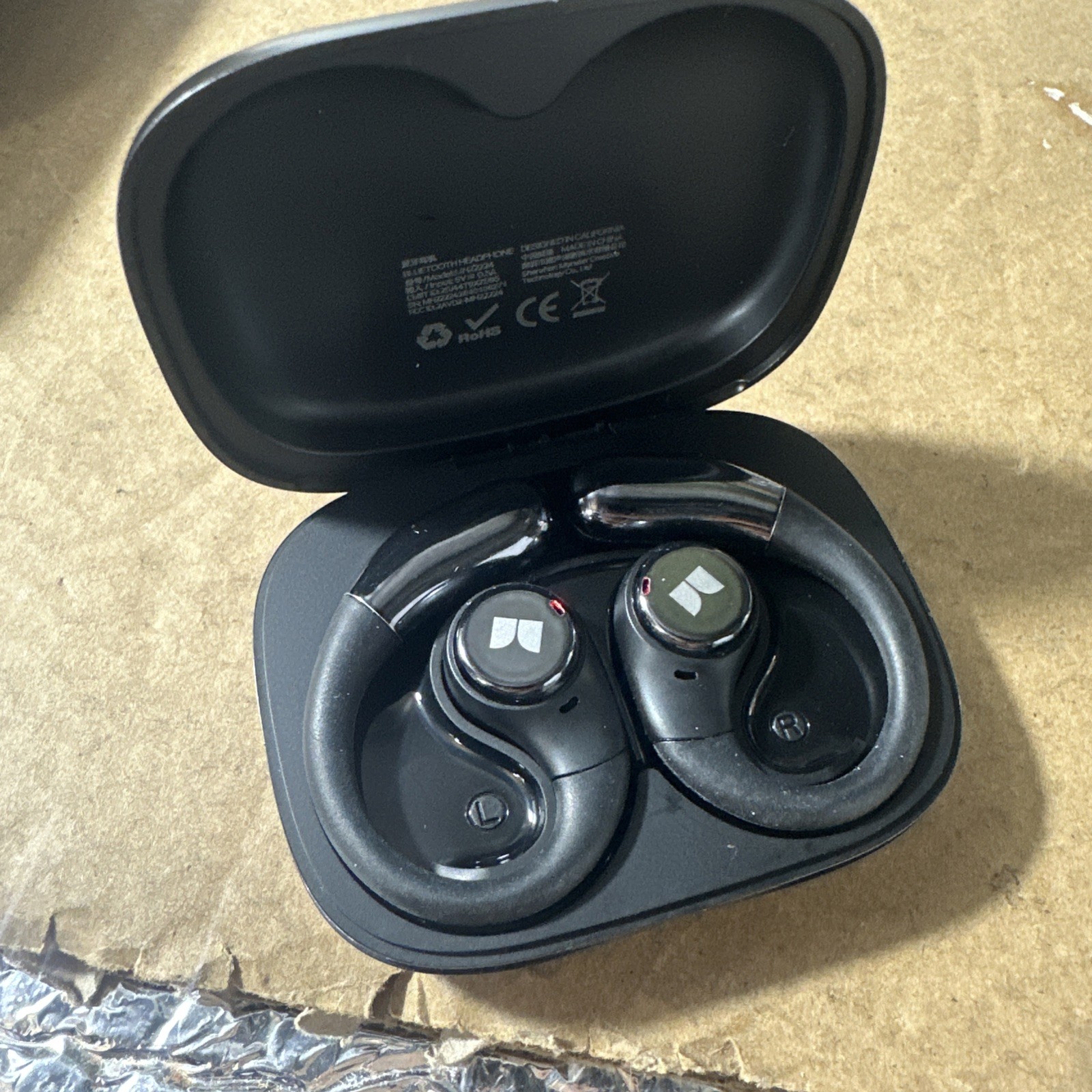 Monster Open Ear AC336 Headphones, Bluetooth 6.0 Wireless Earbuds Audio- Used