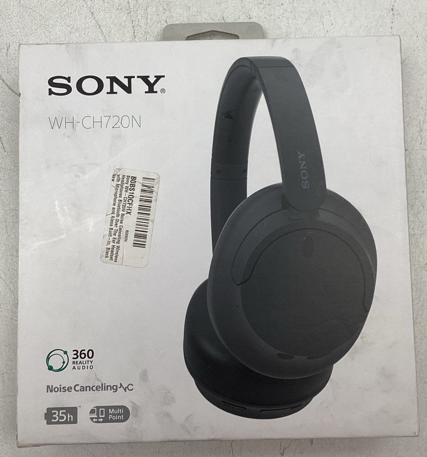 Sony WH-CH720N Wireless Noise-canceling Headphones – Black – Sealed