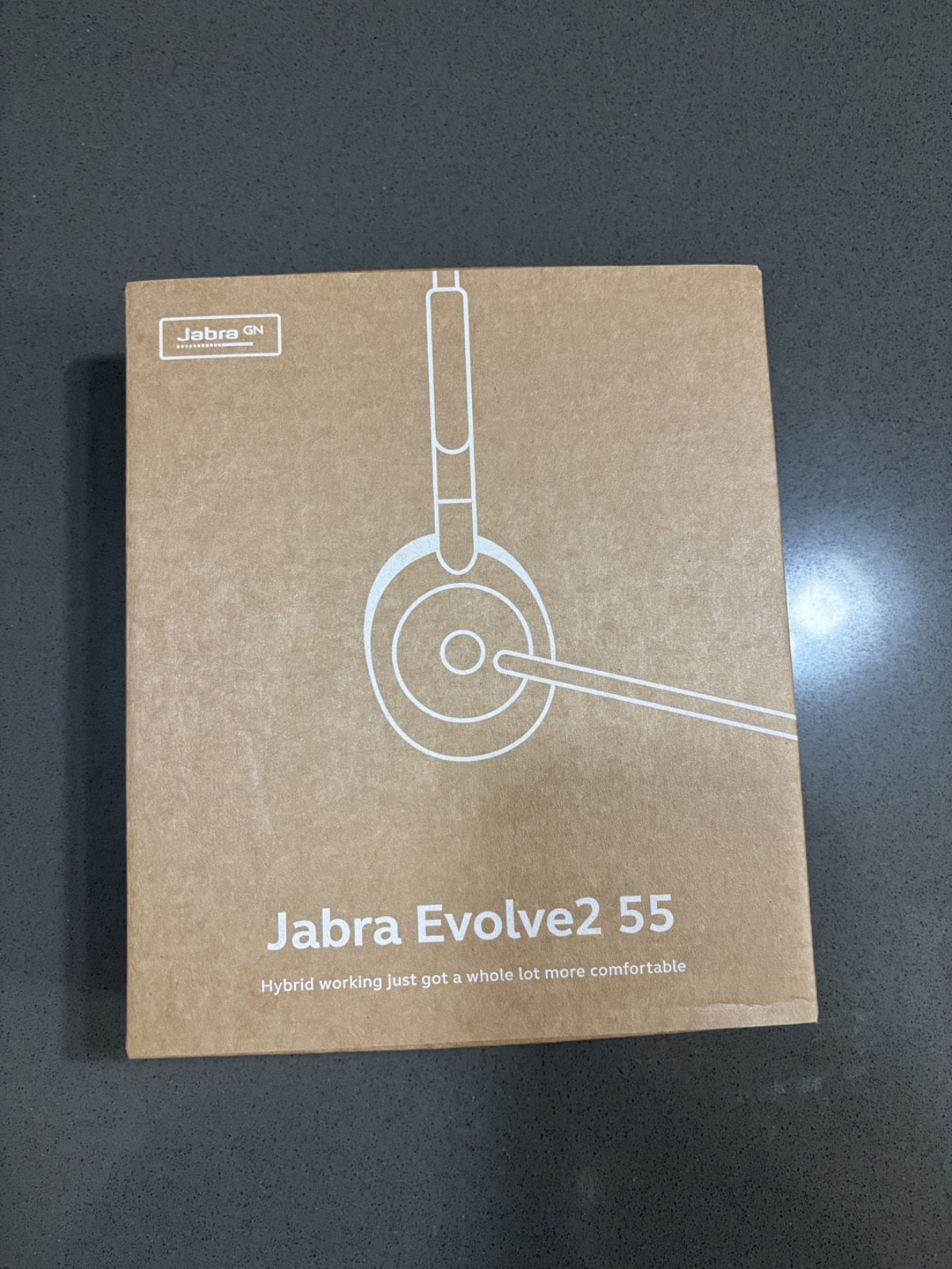 Jabra Evolve2 55 Wireless Stereo Headphones with Jabra Air Technology Black