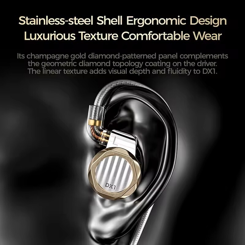 LETSHUOER DX1 11mm Aluminum-Magnesium Alloy Nanoparticle Coated Dynamic Driver