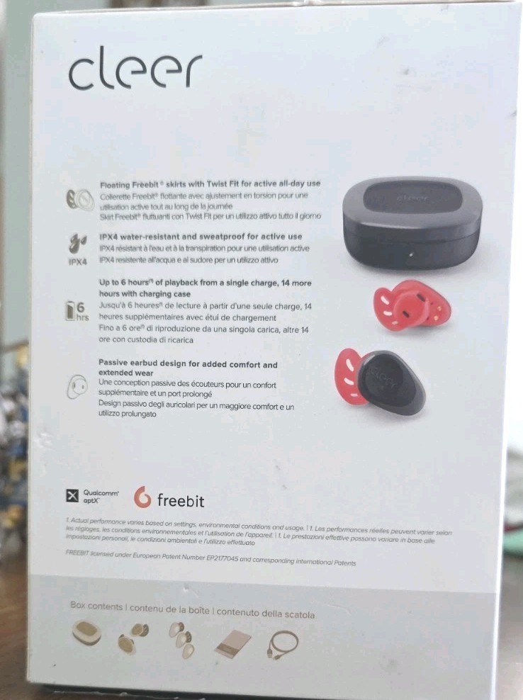 Cleer GOAL Bluetooth Active Earbuds Sports Workout Open Box EXCELLENT Conditio