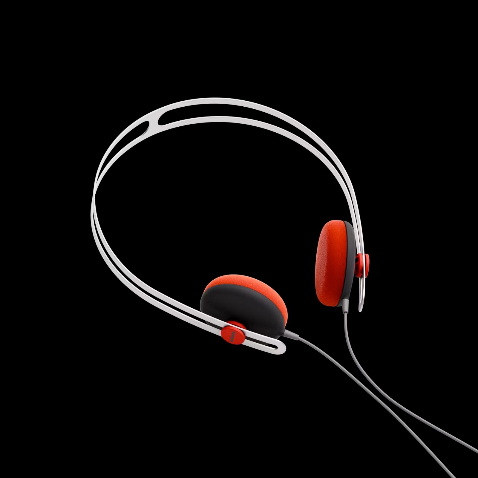 AIAIAI Blood Orange Tracks 3.5mm On-Ear Headphones with Microphone Brand New