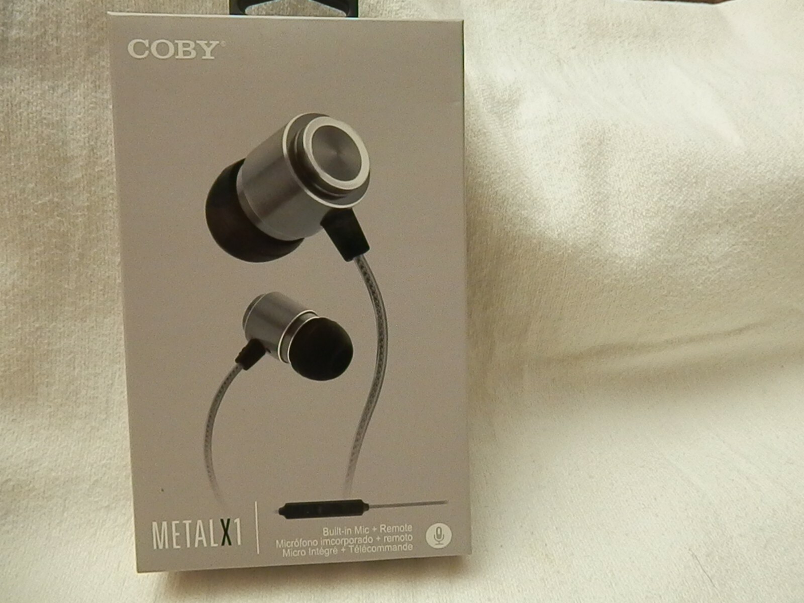 COBY Metal X1 CVE-201-Coby Tangle Free Stereo Earbuds With Mic Assorted Colors