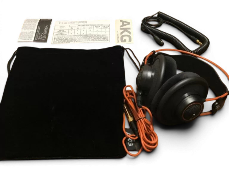 AKG K712 PRO-Y3 Model Proffesional Headphones Over Ear Type Wired Black Orange