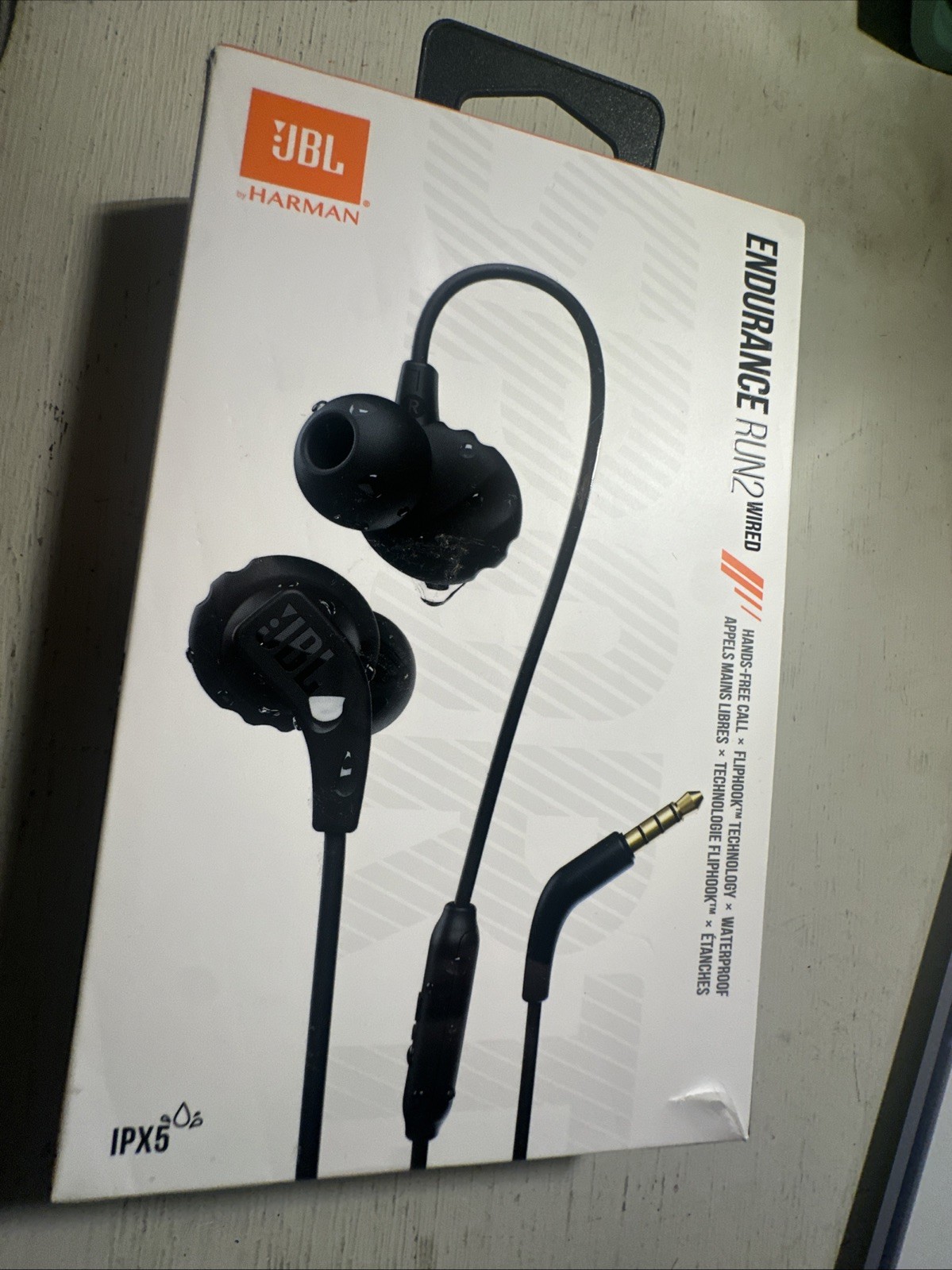 JBL Endurance Run 2 BT Bluetooth Wireless Sport Headphones Headsets Black W/ Mic