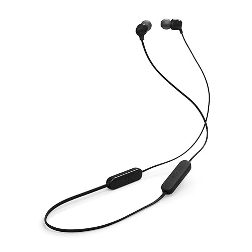JBL Tune 135BT Wireless NeckBand Headphones In-Ear Earbuds w/ Mic & App EQ Black