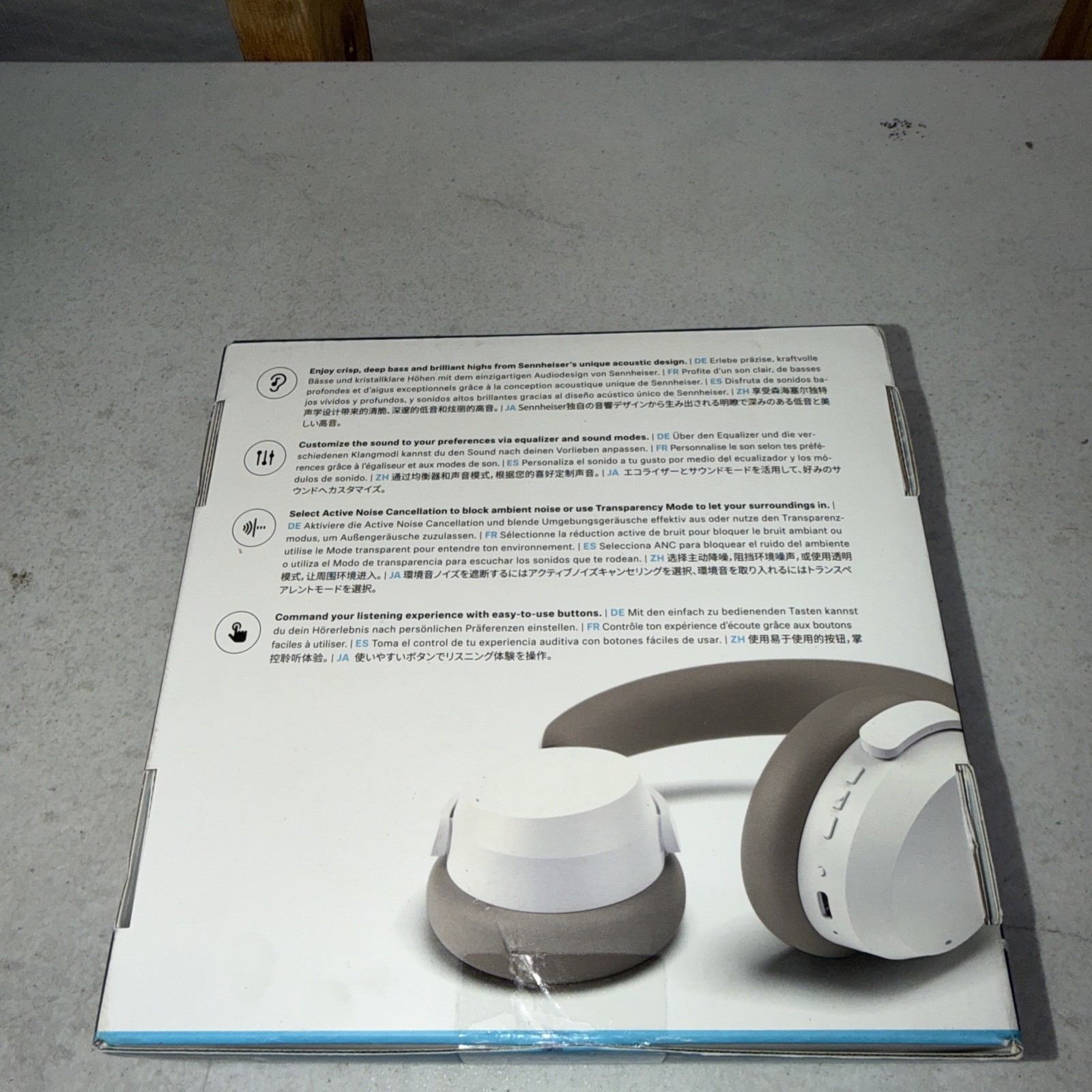 Brand new! Sennheiser Accentum Wireless Bluetooth Headphones – White