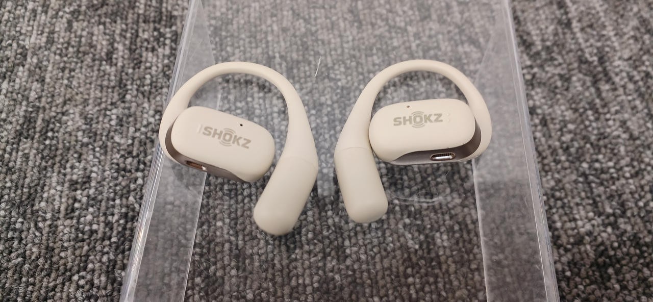 Shokz OpenFit Open-Ear True Wireless Earbuds Lightweight Secure Fit Comfort