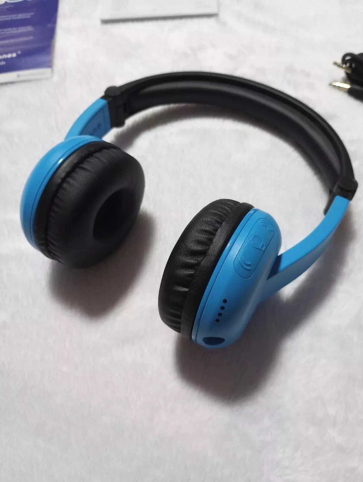 Kids Buddy Phones PopTime Blue Wireless Bluetooth Headphones Ages 8-15