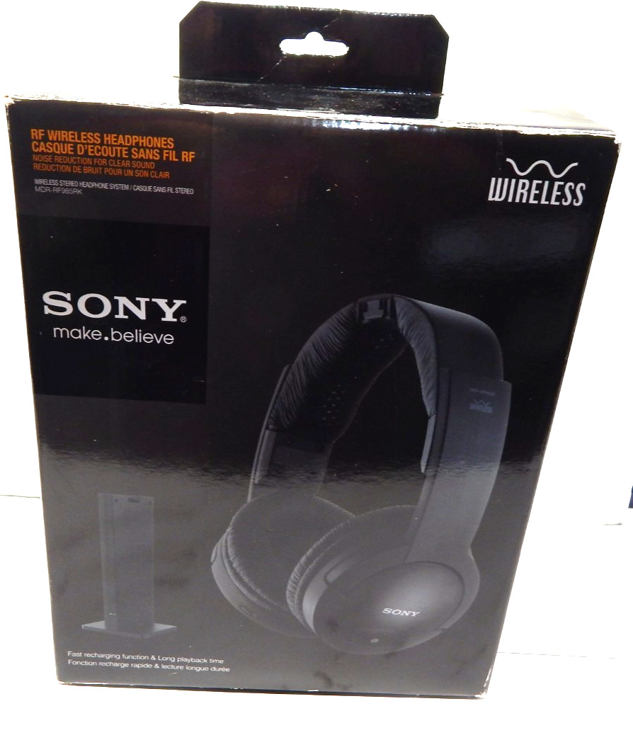 Sony MDR-RF985RK Wireless RF Headphones System with Base Open Box
