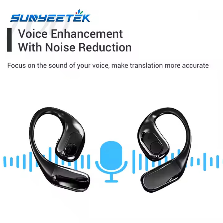 Translator Earbuds 144 Languages Real Time AI Voice Bluetooth Wireless