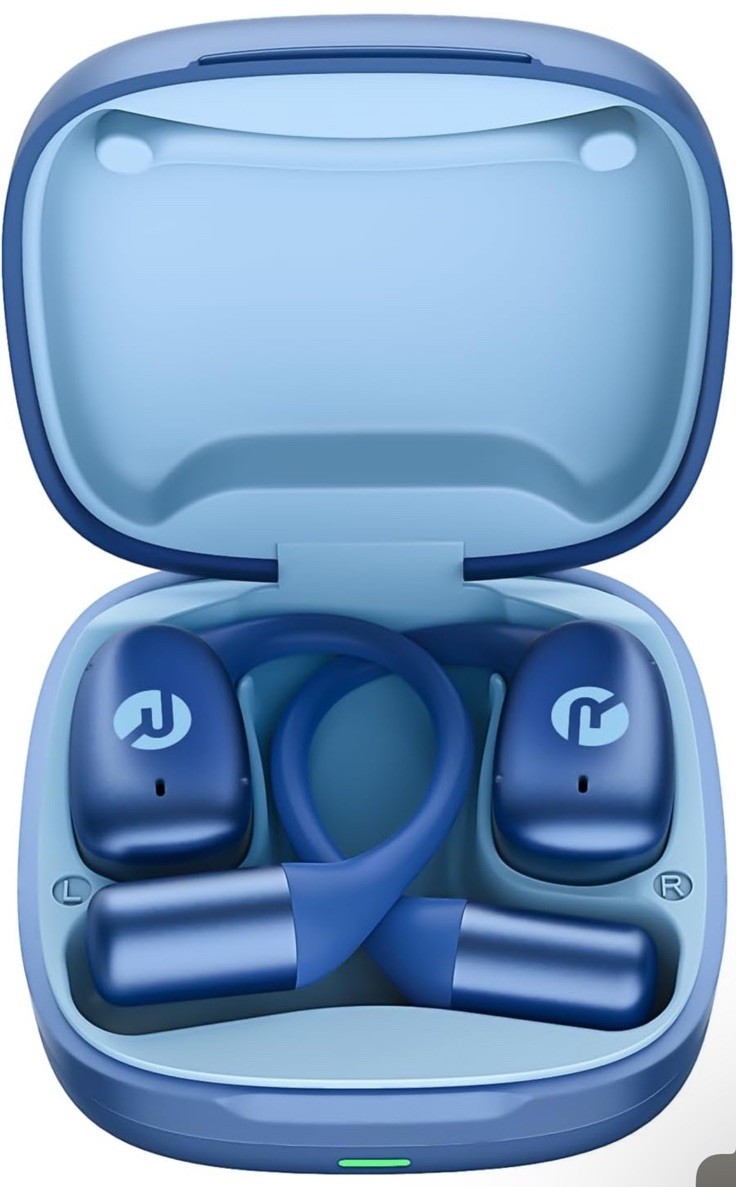 Raycon Essential Open Ear Earbuds – Open Ear Headphones Blue Ultra Lightweight
