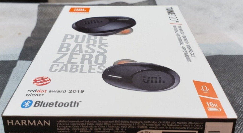 JBL Tune 120TWS Truly Wireless In-Ear Headphones, Hands-free calls – Black *NEW