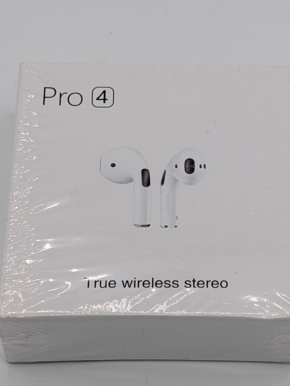 BNIB White Pro 4 TWS True Wireless Stereo 2.4 GHZ earbuds W/Charging Case 120hrs
