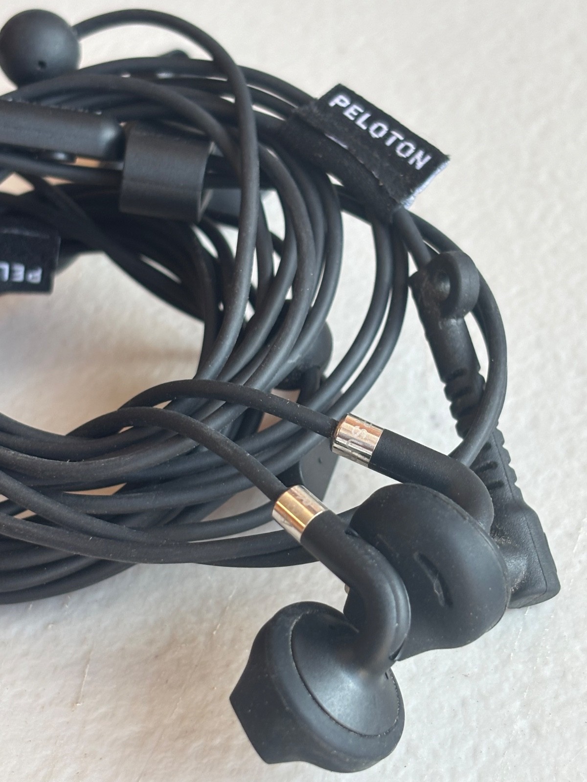 Lot of 2 , Urbanears Peloton Wired Earbuds , 6ft, built in mic, Black