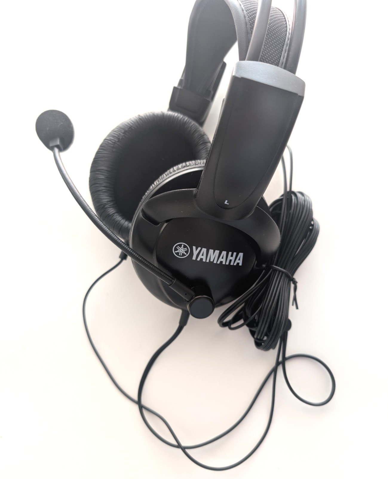 Yamaha CM500 Stereo Headset Boom Microphone Tested Working Dual 3.5mm