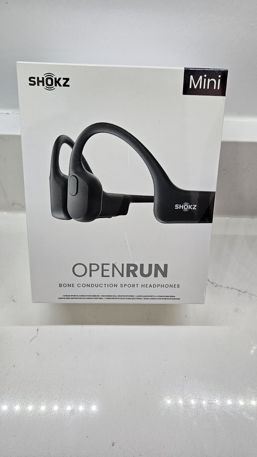 Shokz OPENRUN Wireless Open Ear Bone Mini Conduction Headphones- Black Mini