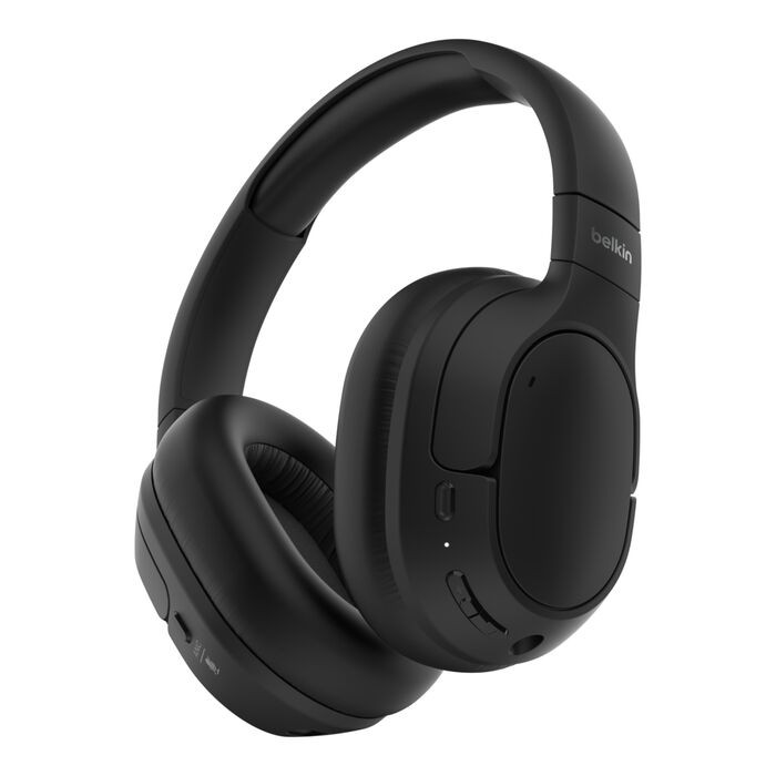 SoundForm Isolate Noise Cancelling Over-Ear Headphones – Black