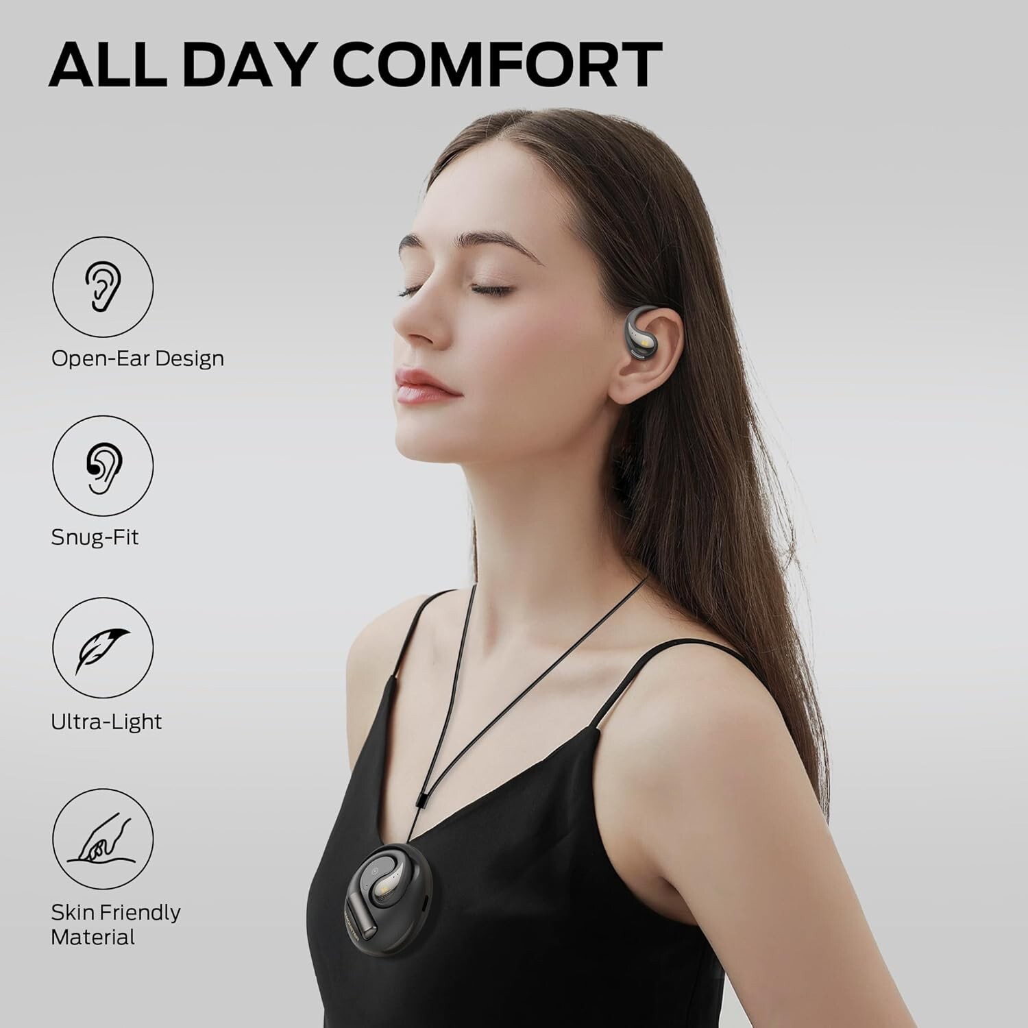 Open Bluetooth Headset, take it with You, Listen to Music Anytime, Anywhere