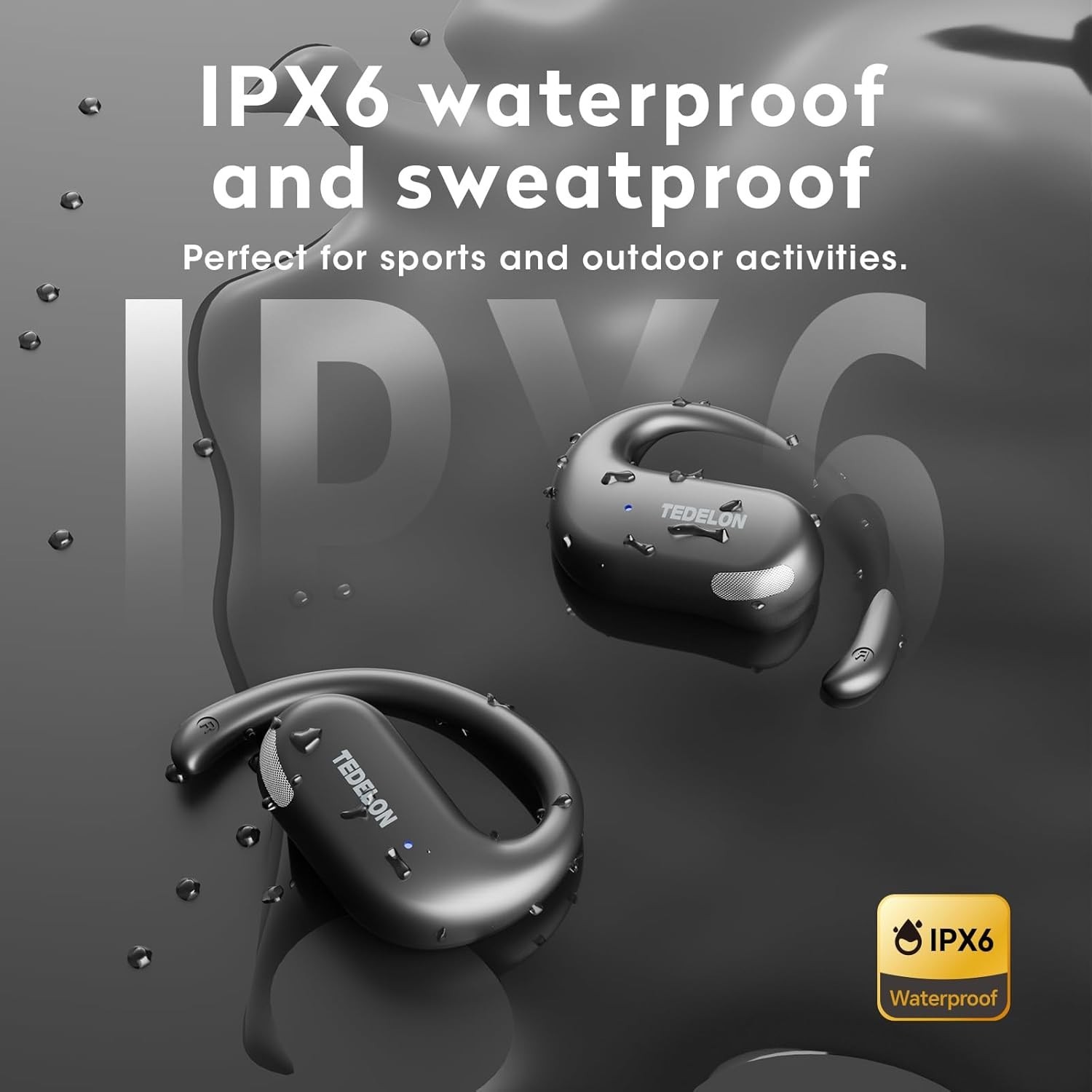 Open Ear Earbuds with 50H Playtime & AI Clear Call – Perfect for Workouts