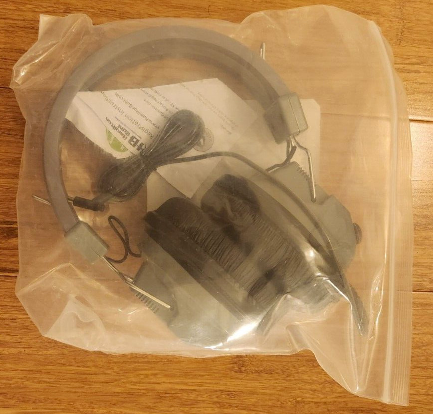 HamiltonBuhl SchoolMate Deluxe SC-7V 3.5mm Wired Headphones NEW NIB